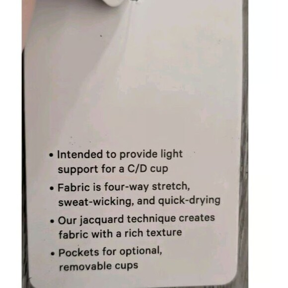 Lululemon Free to Be Serene Longline Bra Pink Jacquard Size 4 NWT C/D Cup NEW - Picture 9 of 16